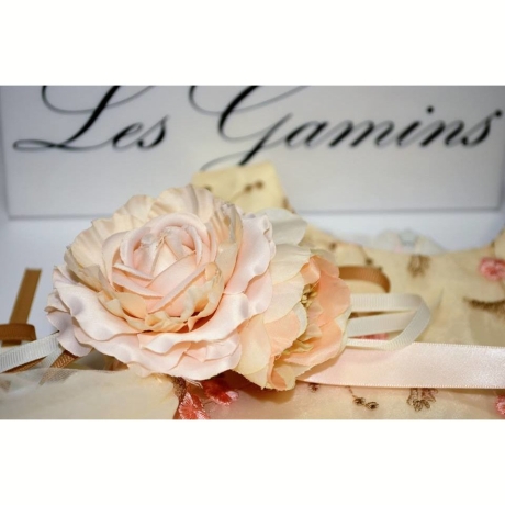 Платье нарядное кремовое Les Gamins 805568 Les Gamins (Italy)