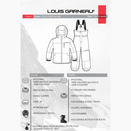 Детский термо костюм Play LG151 Louis Garneau (Canada)